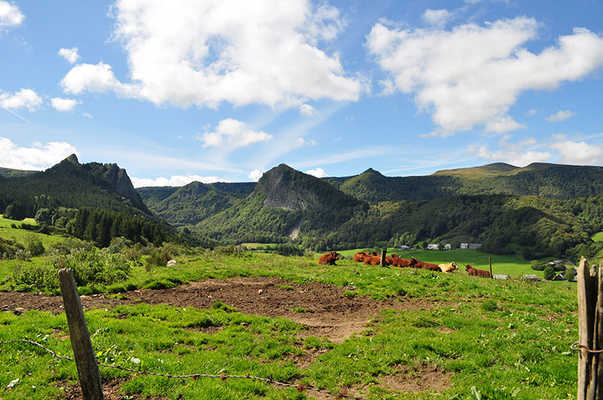 Auvergne and 3 types of volcanoes