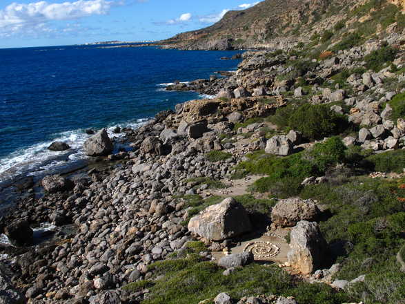 Cote et bord de mer en Crète
