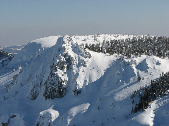 Les Monts d'Ardèche sous la neige