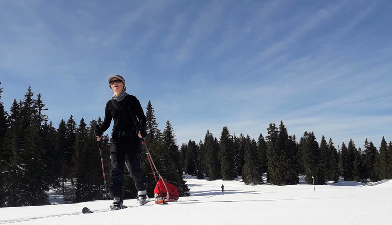 Raid Ski Jura avec Aluna Voyages
