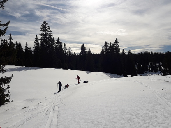 Aluna Voyages en  Raid nordique Jura a ski