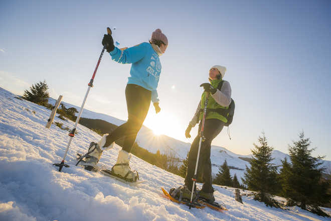 Randonnée en raquette a neige