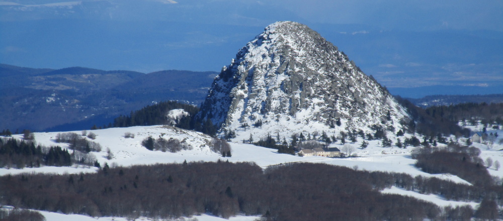 Mont d'Ardèche en hivernal