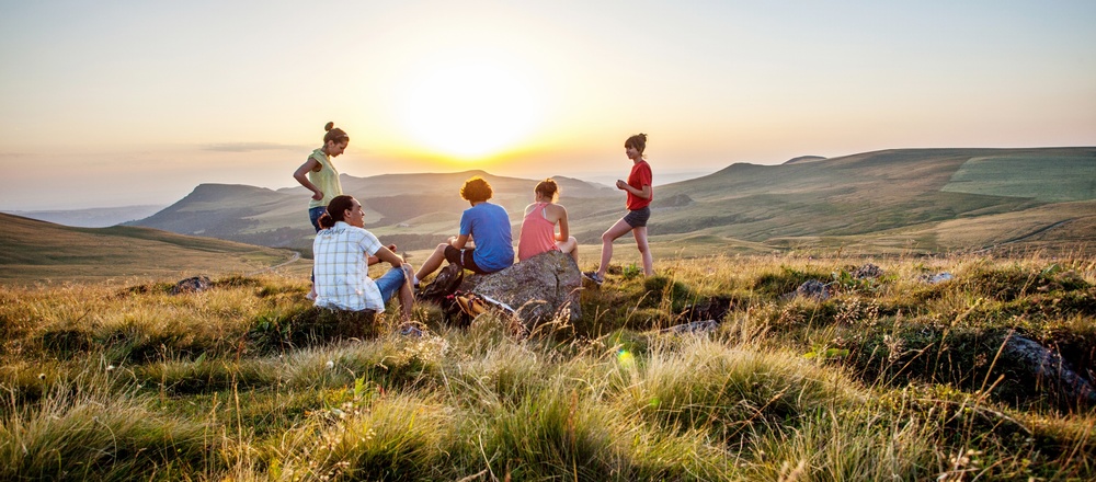 Randonnée accompagnée entre lacs et volcans d'Auvergne
