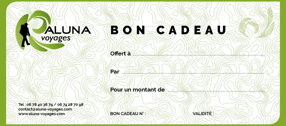 Bon cadeau Aluna Voyages