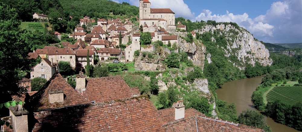 St Cirq Lapopie  et chemin du Lot