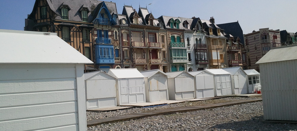 Cabane de plage de la baie de somme