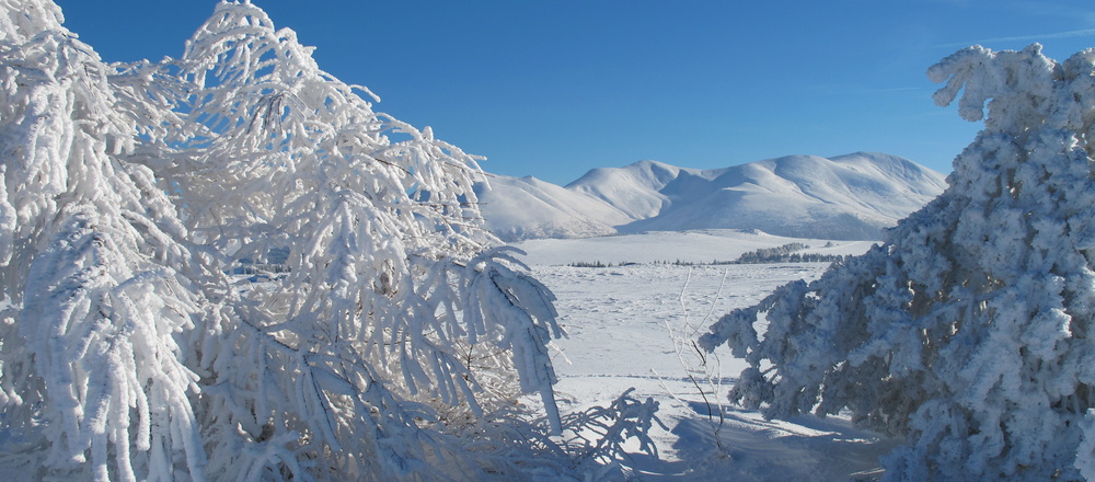 Le Sancy Auvergne randonnée raquettes en famille