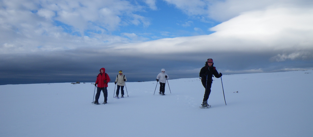 Randonnée en raquette à neige Auvergne