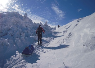 Ski de randonnée nordique-pulka - Vercors