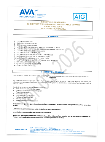 Aluna Voyages - Notre contrat d'assurance